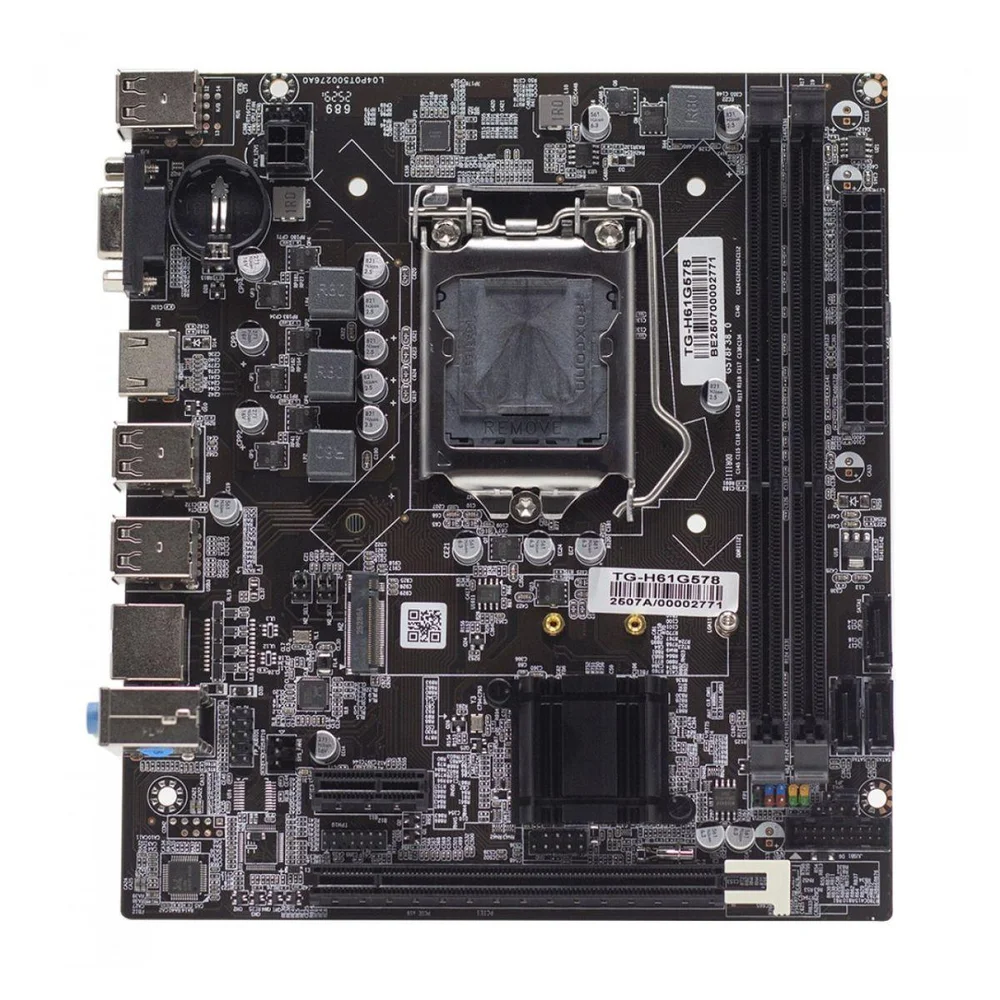 Placa Mãe 3green H61 (LGA 1155 - Ddr3 1333) - Chipset Intel H61 - Micro Atx - Tg-h61g578 Placa Mãe 3green H61 (LGA 1155 - Ddr3 1333) - Chipset Intel H61 - Micro Atx - Tg-h61g578