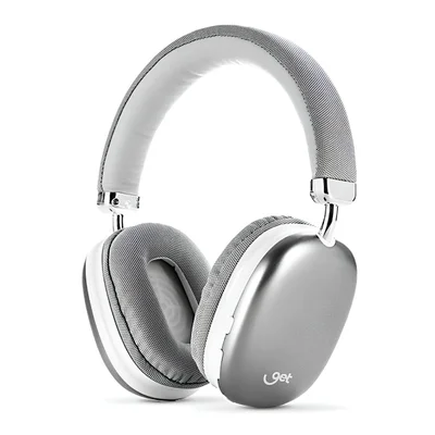 Fone De Ouvido Bluetooth Get Max - 12h De Autonomia - Microfone Embutido - Prata - 72392