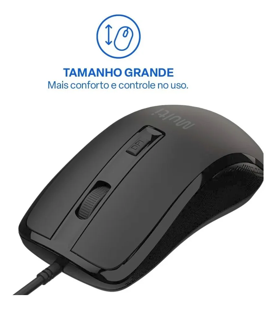 Imagem 4 de 5 do produto Mouse Usb Multilaser Mf360 - 4 Botões - Mo686