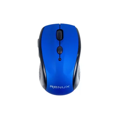 Mouse Ópticos Renux 528 Azul Ergonômico Sem Fio