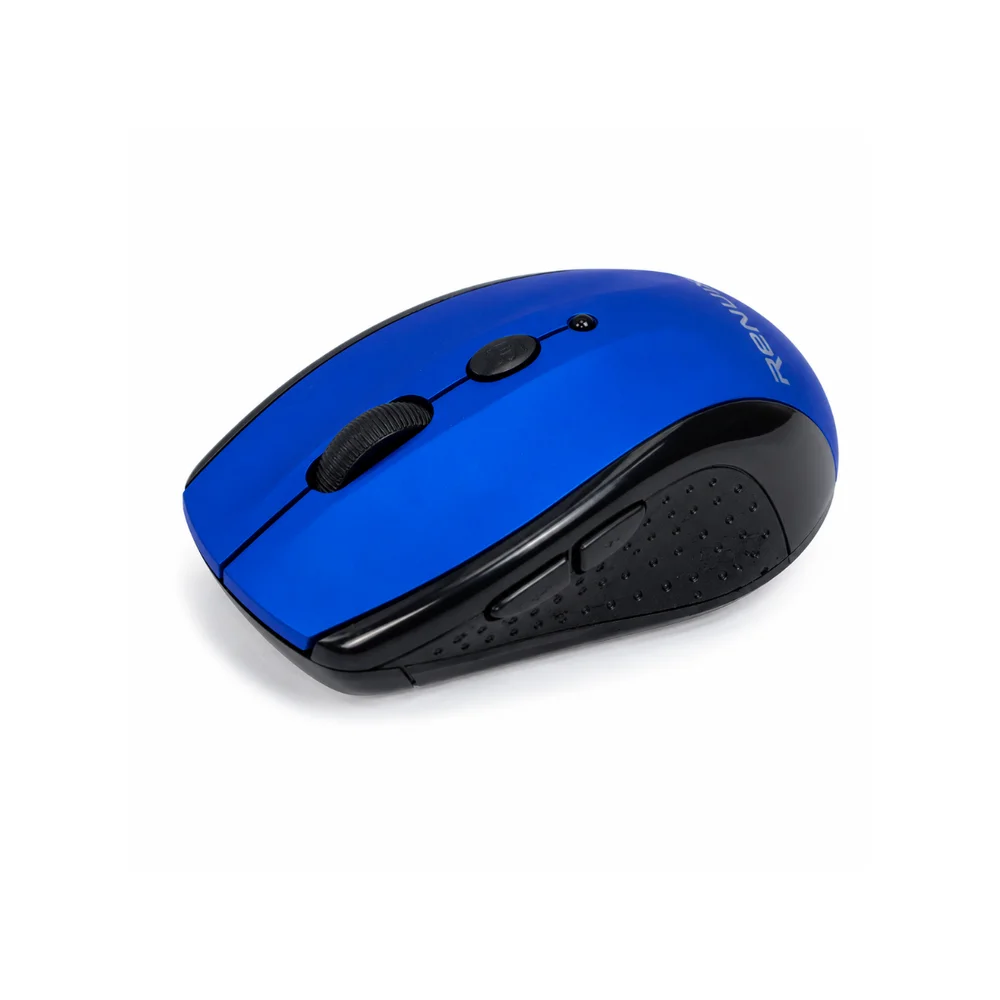 Imagem 2 de 4 do produto Mouse Ópticos Renux 528 Azul Ergonômico Sem Fio