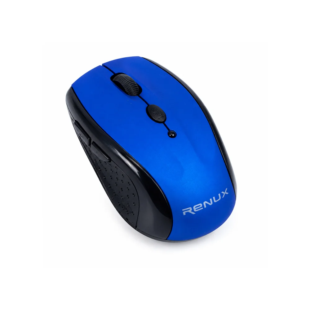 Imagem 3 de 4 do produto Mouse Ópticos Renux 528 Azul Ergonômico Sem Fio