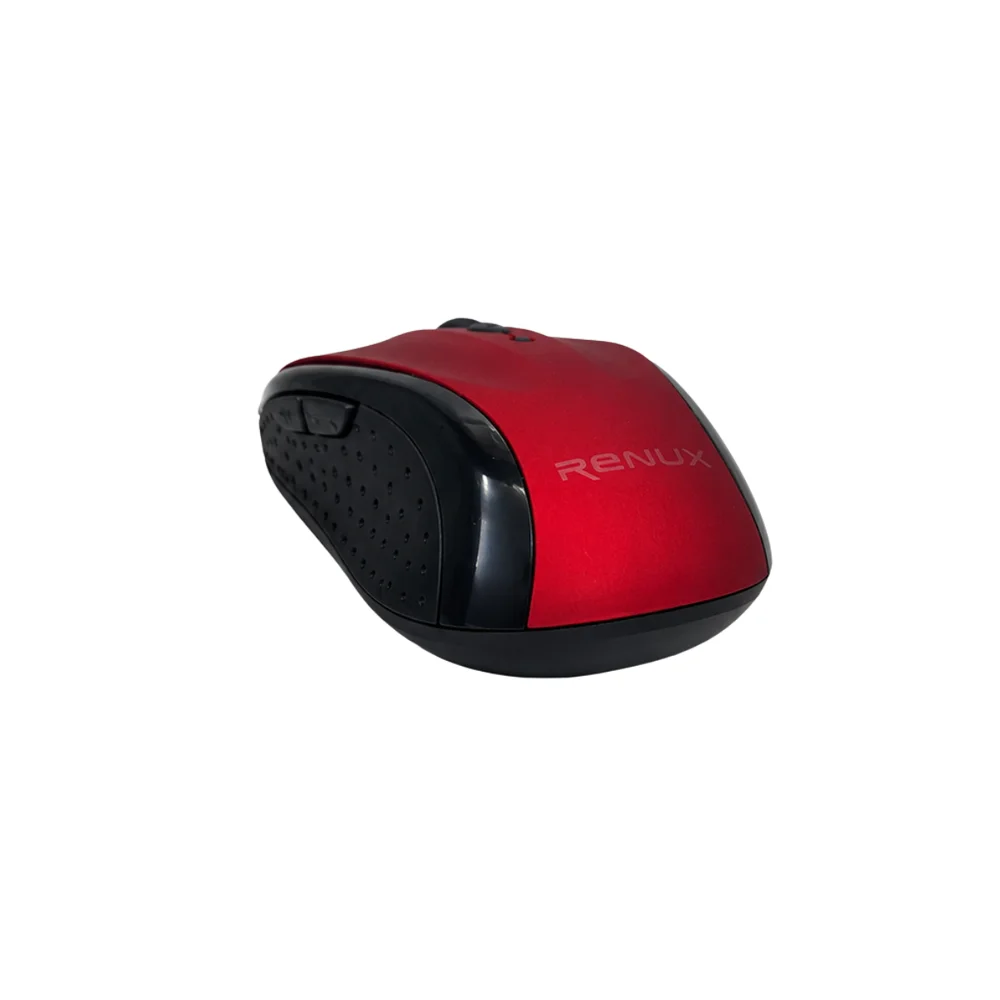 Imagem 2 de 4 do produto Mouse Ópticos Renux 528 Vermelho Ergonômico Sem Fio