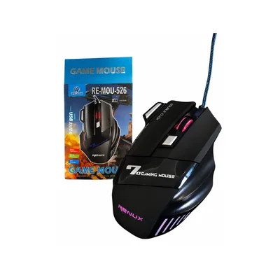 Mouse Gamer Renux Com Fio Usb 6000 Dpi 7 Botões Re-mou 526
