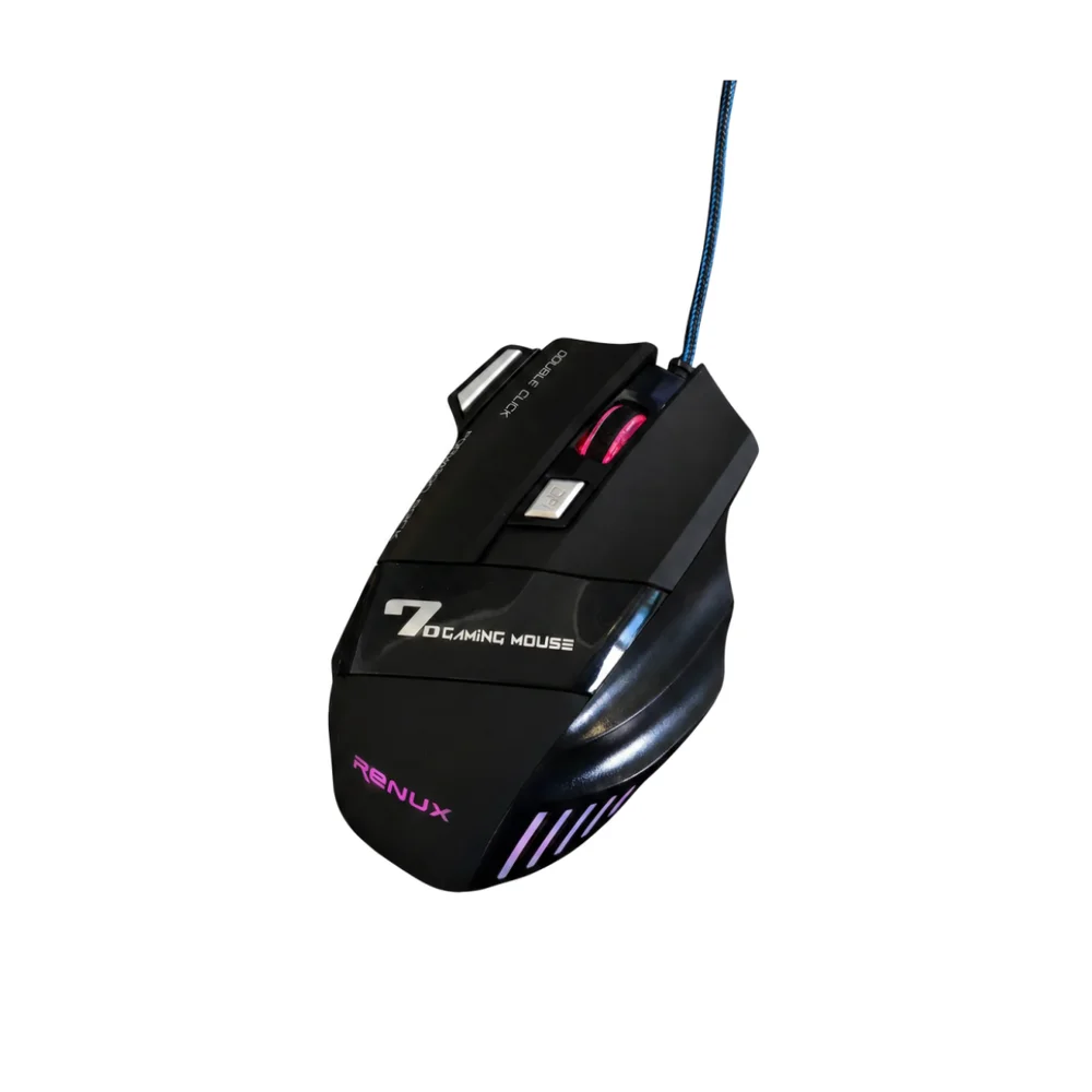 Imagem 3 de 5 do produto Mouse Gamer Renux Com Fio Usb 6000 Dpi 7 Botões Re-mou 526