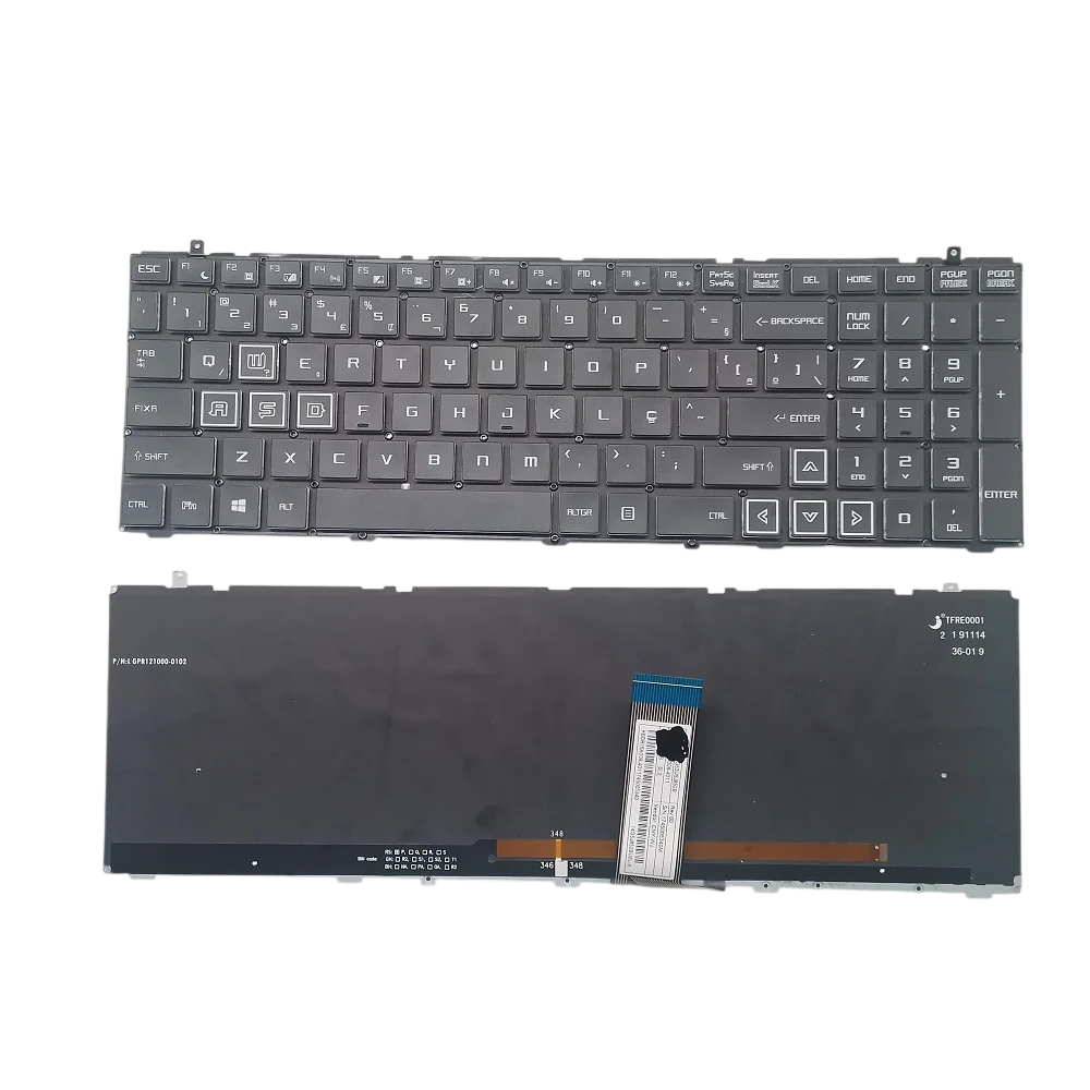 Teclado Para Avell C65 Muv, G1750 Muv Br RGB 21 Vias