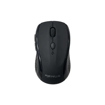 Mouse Ópticos Renux 528 Preto Ergonômico Sem Fio