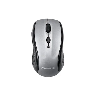 Mouse Ópticos Renux 528 Cinza Ergonômico Sem Fio
