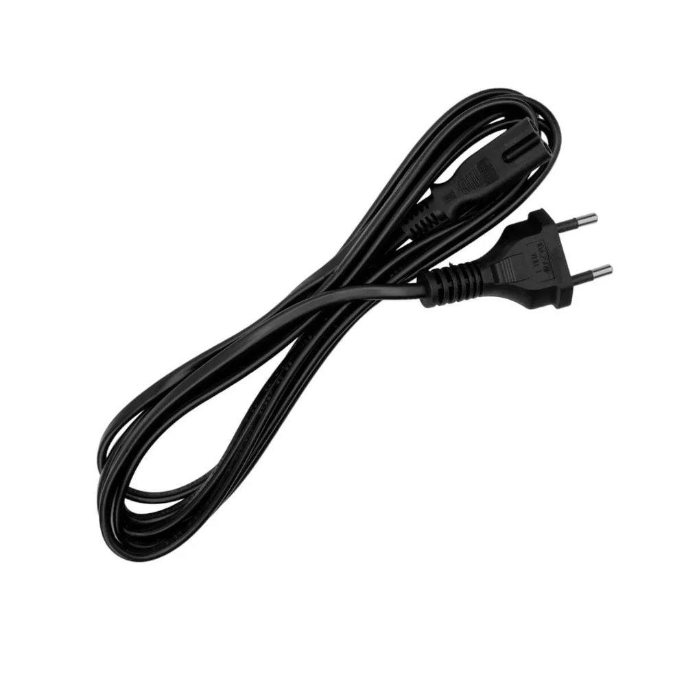 Imagem 1 de 5 do produto Cabo De Força Tipo 8 3m Para Smart Tv Console E Rádio