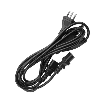 Cabo Força Tripolar Y Duplo Para Computador Monitor 2 Metros