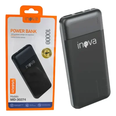 Carregador Portátil Inova 10.000mah Power Bank 2 Portas Usb