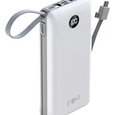 Power Bank 20000mah Carregador Portátil Turbo Rápido 22.5w Display Digital Inova