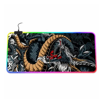 Mousepad Gamer Exbom Dragão Borda LED RGB 13 Cores 80x30cm - Mp-LED3080c51