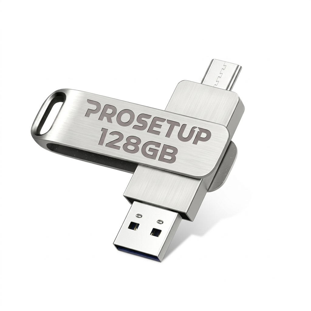 Pen Drive 128GB Prosetup Datatraveler Usb 2.0 + Usb-c - Gen 1 - Avanshare