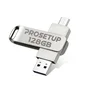 Pen Drive 128GB Prosetup Datatraveler Usb 2.0 + Usb-c - Gen 1 - Avanshare