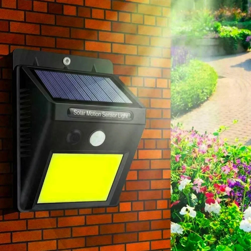 Imagem 3 de 5 do produto Luminária De LED Solar 20 LEDs Com Sensor De Presença