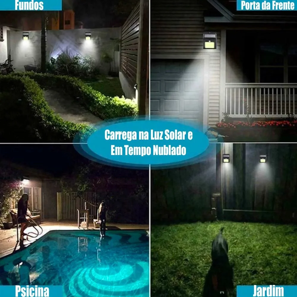 Imagem 5 de 5 do produto Luminária De LED Solar 20 LEDs Com Sensor De Presença