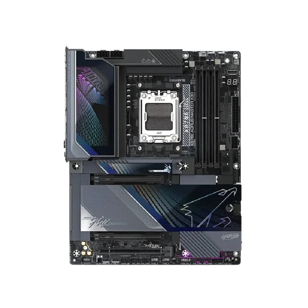Placa Mãe Gigabyte X870e Aorus Master X3d Am5 4xDDR5 Chipset Amd X870e Atx 5