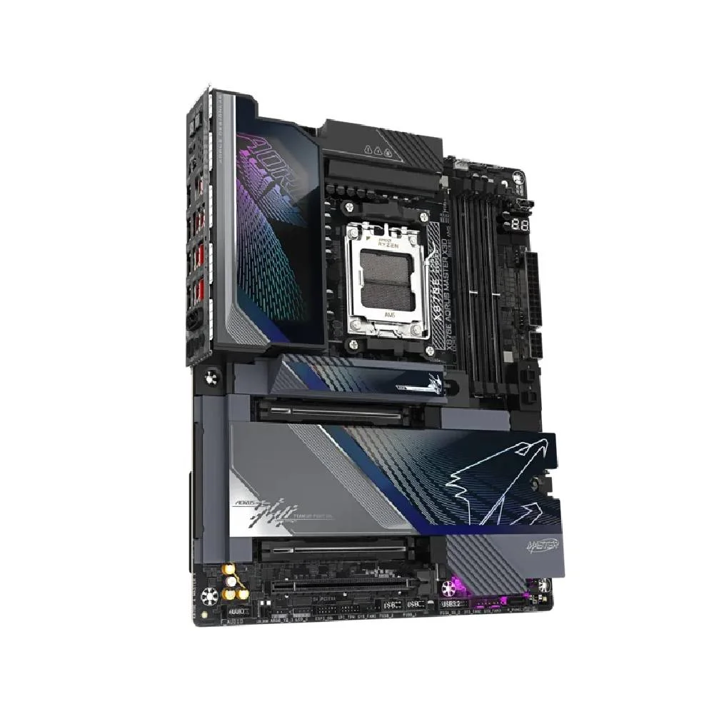 Placa Mãe Gigabyte X870e Aorus Master X3d Am5 4xDDR5 Chipset Amd X870e Atx 7
