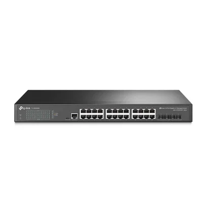 Switch Gerenciável Tp-link Tl-sg3428x Jetstream 24 Portas Gigabit L2+ 4 Slots Sfp+ 10ge