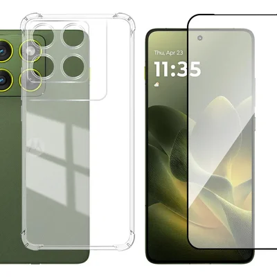 Capa Anti Impacto + Película 9d Cerâmica Para Moto G57 5g