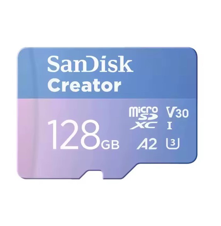 Cartão Memória Sandisk Micro Sd Xc 128GB 190mb/s Creator V30