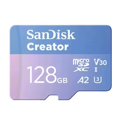 Cartão Memória Sandisk Micro Sd Xc 128GB 190mb/s Creator V30