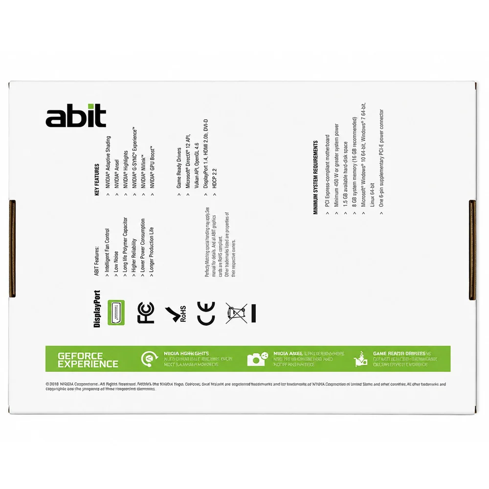 Placa De Video Abit 4gb Gtx 1050ti Ddr5 128bit Dp/hdmi/dvi Placa De Video Abit 4gb Gtx 1050ti Ddr5 128bit Dp/hdmi/dvi