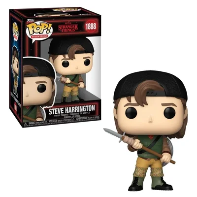 Funko Pop Tv Steve Harrington 1888 Stranger Things Com Lança