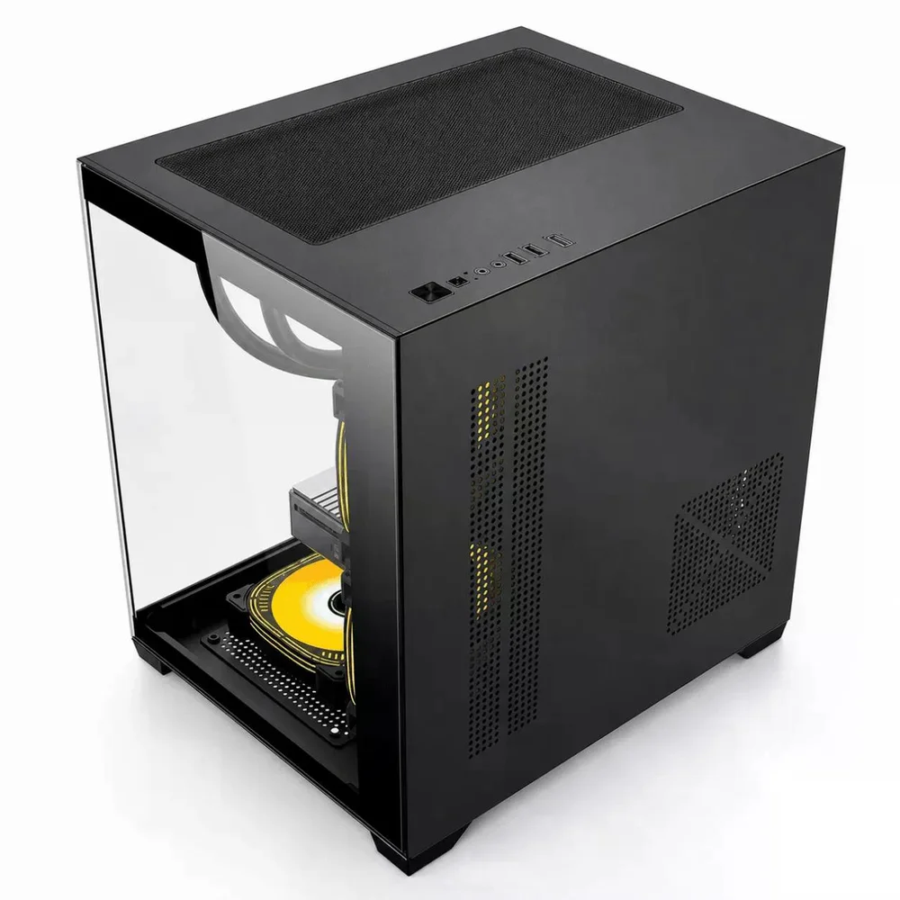 Gabinete Duex Dxga275bk, Mid Tower, Preto, Sem Fonte, Sem Fans, Dxga275bk S/logo