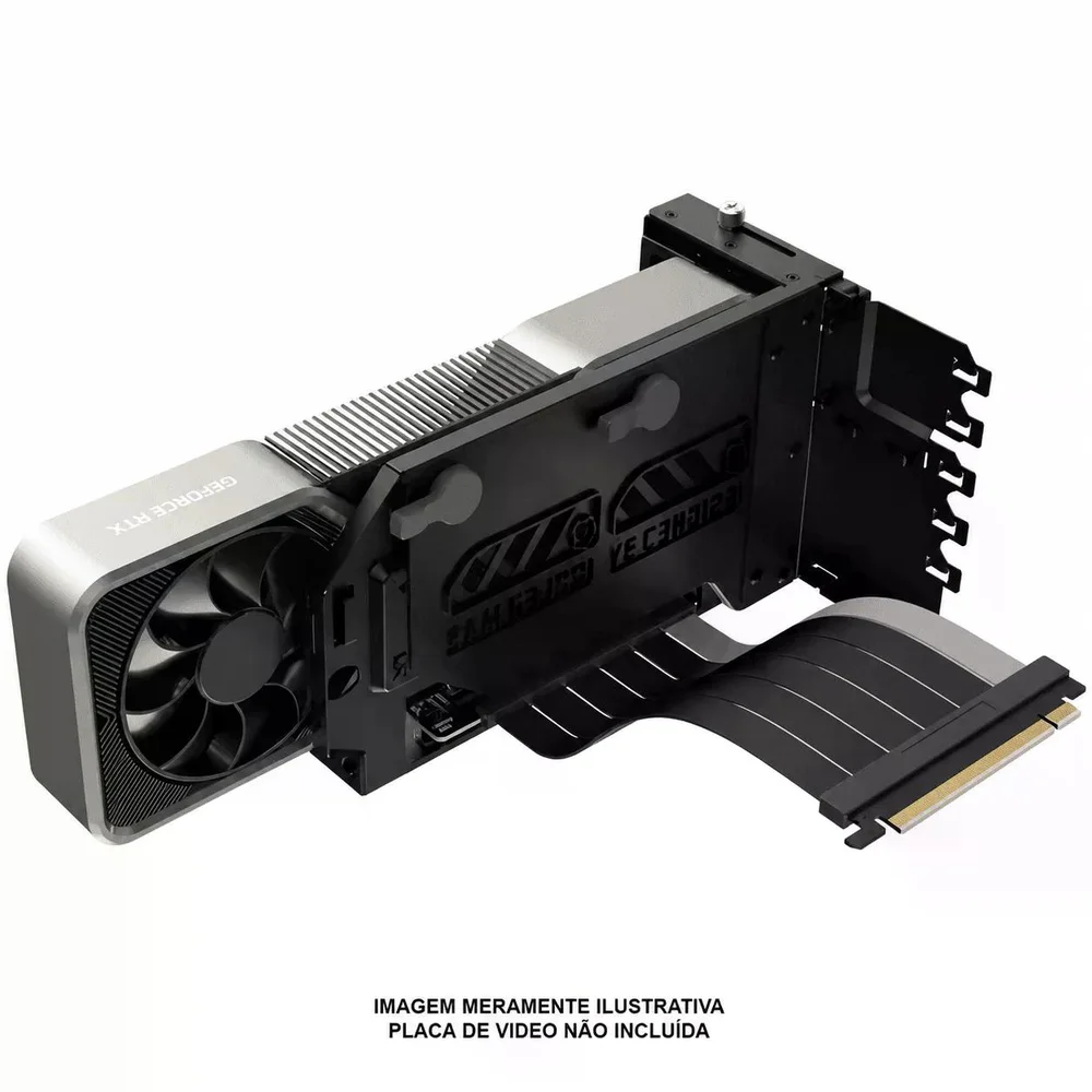 Imagem 3 de 5 do produto Kit Suporte De Placa De Vídeo Cooler Master Holder Gen 5, PCie 5.0, Preto,  Mca-u000c-kfvk03