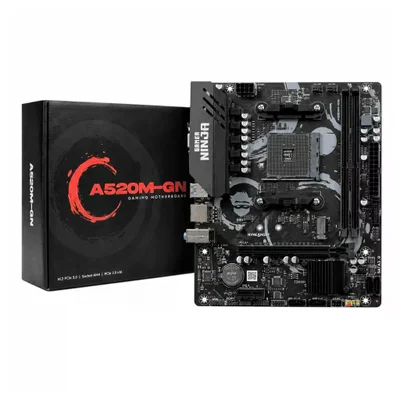Placa Mãe Gamer Ninja A520m-gn, Am4, Matx, Ddr4, Gn-mb-a520md4