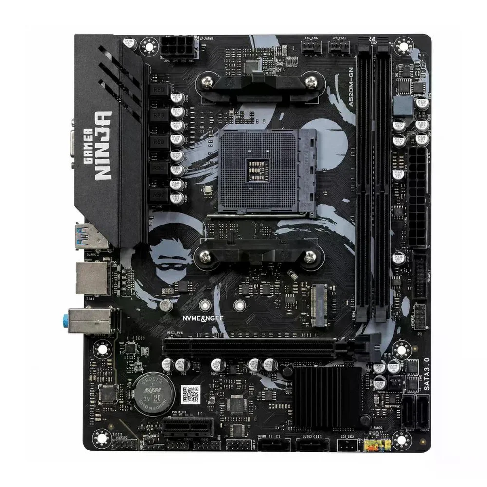 Placa Mãe Gamer Ninja A520m-gn, Am4, Matx, Ddr4, Gn-mb-a520md4 6