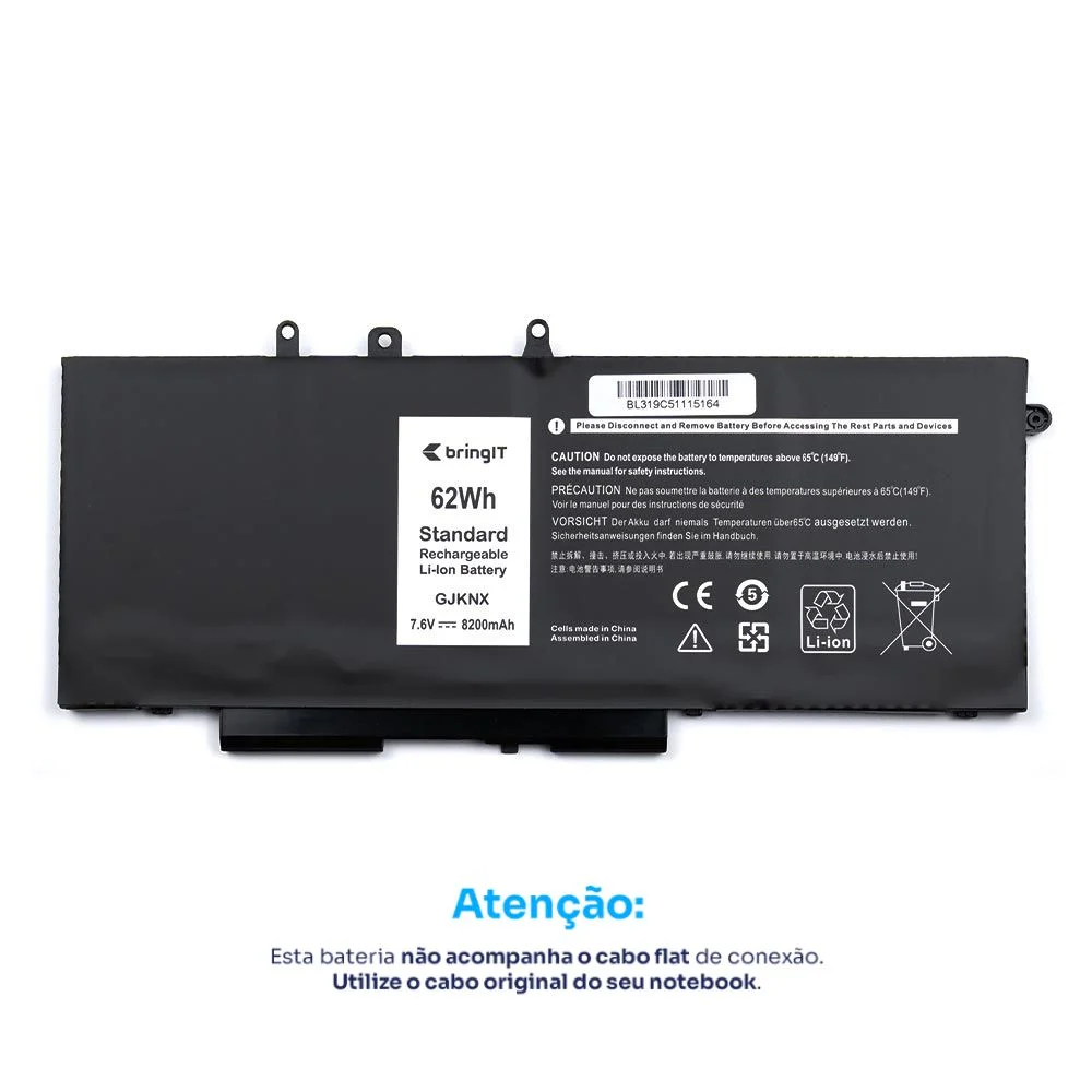 Bateria Para Notebook Dell Precision 3520 7.6v Bateria Para Notebook Dell Precision 3520 7.6v