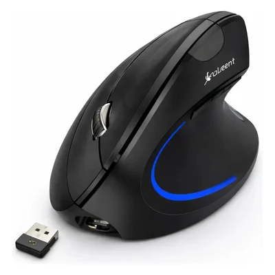 Mouse Vertical Ergonômico Sem Fio Previne Tendinite E Dores