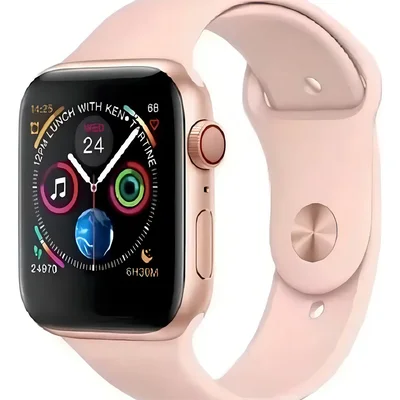 Smartwatch S10 Pro Microwear 2025 Serie 10 Chatgpt Caixa Dourado Pulseira Rosa