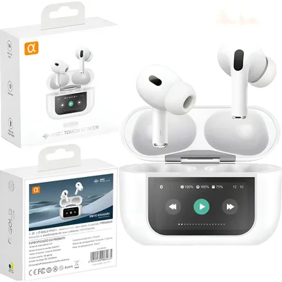 Fone De Ouvido Sem Fio Tws Bluetooth 5.4 Com Tela Touch, Cancelamento De Ruído E Microfone
