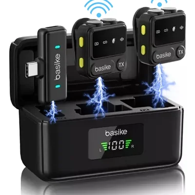 Microfone Sem Fio Lapela Celular Lightning Para Iphone