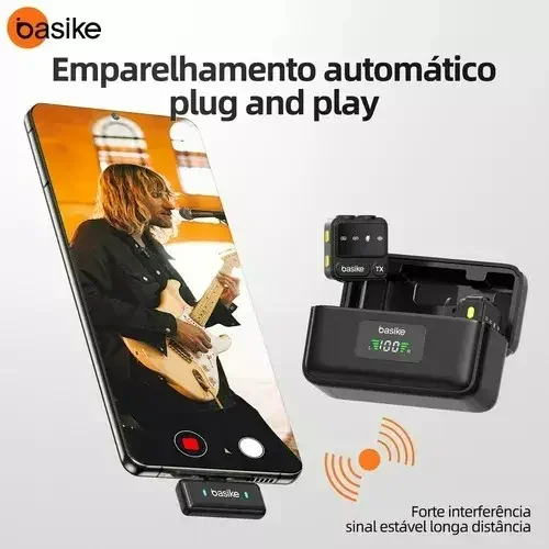 Imagem 2 de 4 do produto Microfone Sem Fio Lapela Celular Lightning Para Iphone