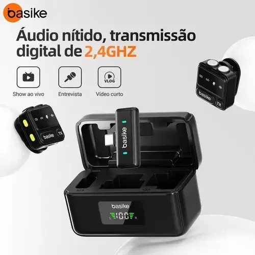 Imagem 3 de 4 do produto Microfone Sem Fio Lapela Celular Lightning Para Iphone