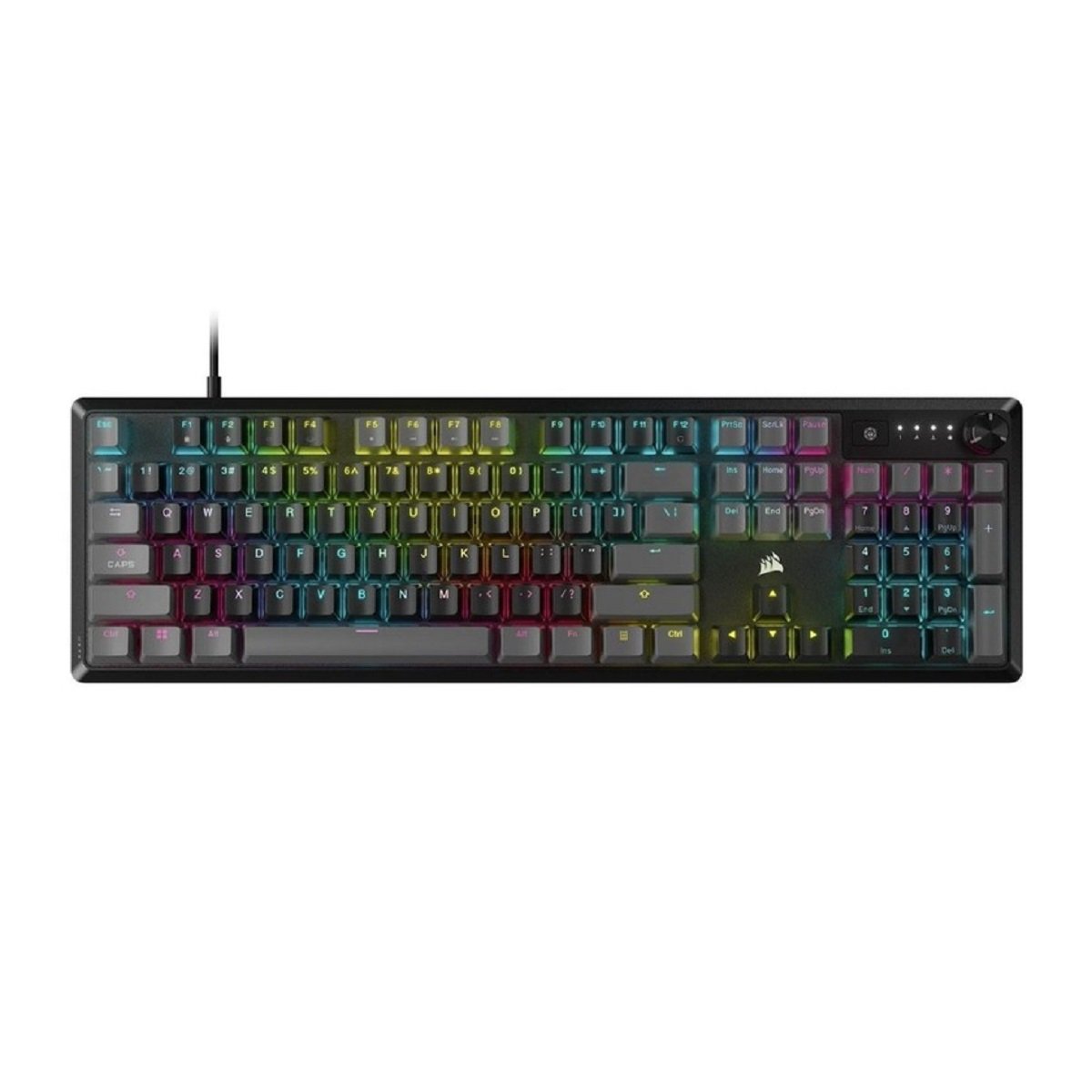 Teclado Mecânico Gamer Corsair K70 Core RGB Mlx Com Switch Vermelho - Cinza Carbono (ch-9109b1e-na)