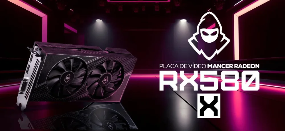 Imagem 2 de 4 do produto Placa De Vídeo Amd Radeon Rx 580 8GB GDDR5 256bits - Mancer Mcr-rx580-x