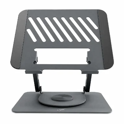 Suporte Para Notebook Get Spin - Base Giratória 360° - Ajustável - Aço Carbono Cinza - 72638