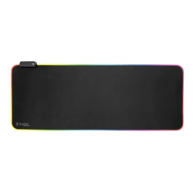 Mousepad Gamer Bright Mp002 - Extra Grande - 800 X 300 X 4mm - Iluminação RGB - Hub Usb - Preto