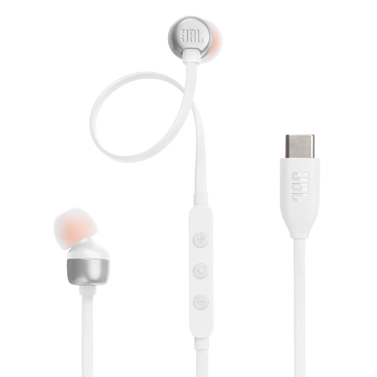 Fone De Ouvido Intra-auricular Jbl Tune 310c - Com Microfone - Conector Usb-c - Preto - Jblt310cblk