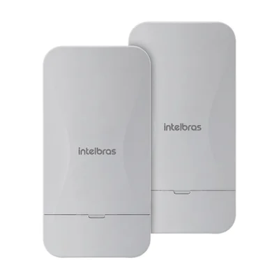 Cpe Intelbras Wom 5a Mimo G2 - Kit Conexão Sem Fio Para Cftv Ip - 2 Unidades - 5ghz - Antena 12dbi