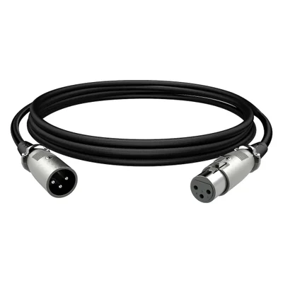 Cabo Xlr Macho-fêmea Com Blindagem Em Espiral - 3 Metros - Hyperx 6z2b9aa