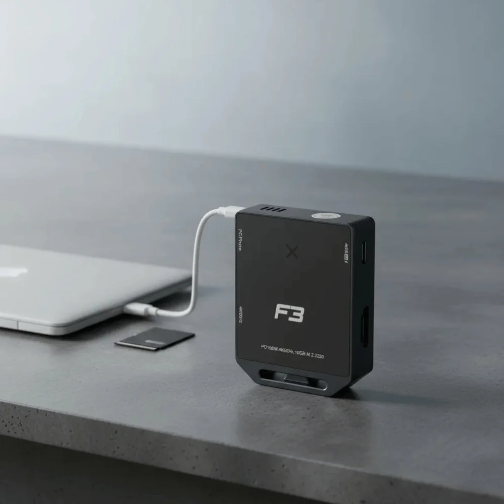 Case Para SSD M.2 2230 - Usb-c - 4-em-1 - Saída De Vídeo HDMI 4k - Pd 100w - Jc-tyc-nsm.s