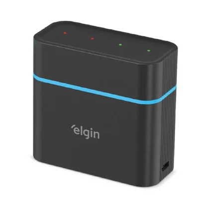 Carregador De Pilhas Elgin Aa E Aaa - Cabo Usb-c - Com 4 Pilhas Aa E Aaa - LED