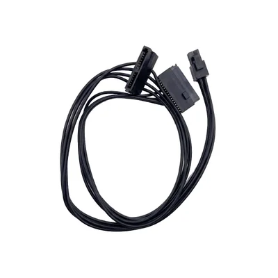 Cabo De Energia Sata - Mini 4 Pinos Para 2 Sata - 45cm - Para Lenovo - Preto